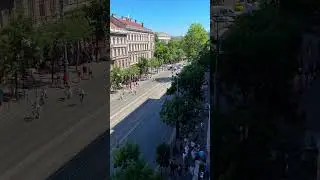 Gathering Before Budapest Pride 2025  #europe #pride  #budapest