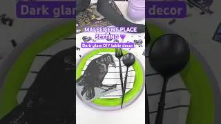 Disney Villains Place Setting 🖤 #2 MALEFICENT 🐉 Dark Glam Tablescape DIY!