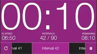 10 Second Interval Timer (15 mins)