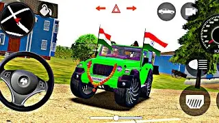 🚘 Indian Car Simulator 3D 😱 | Realistic Indian Thar Drive | Open World Car Game Gameplay
