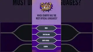 Which country has the most official languages? #OfficialLanguages #WorldTrivia #languagefacts #quiz