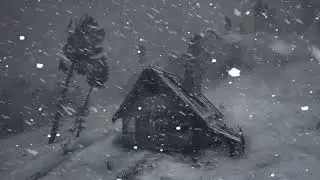 BRUTAL ARCTIC WINTER at Night with EXTREME COLD & Snowstorms for Sleeping | White Noise for Insomnia