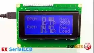 Expkits SerialLCD USB, UART LCD Controller