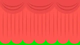 Claret red theater cinema stage open, complete close. green screen background || Curtain scene full