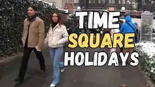 NYC walking tour [HD] -🗽Rockefeller Center Christmas tree🎄