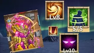 Castle Clash STORM EATER DOUBLE EVOLVED MAX LEVEL 200 BUILD