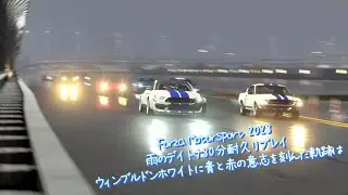 【爆音注意】雨のデイトナ｜フォード・シェルビー GT350R 8.4リッターV10搭載 &times; フェラーリ・FXX-K Evo【30分耐久リプレイ｜FMリプレイ】