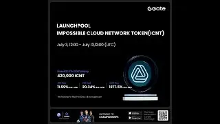 🌟GateLive | CandyDrop、Alpha、Launchpool、Simple Earn: Impossible cloud network (ICNT)