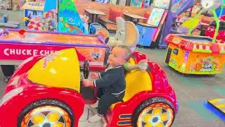 So much fun at Chuck E. Cheese #baby #funtime 🙏