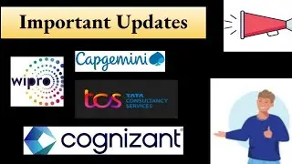 #60 Wipro , TCS, Cognizant, Capgemini Important Updates | Interview Rounds Off Campus