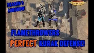 Conqueror's Blade Flamethrowers: Great Kurak Castle Defense | Siphonarioi Fire! (Never Lost A!)