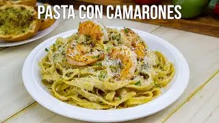 PASTA CON CAMARONES