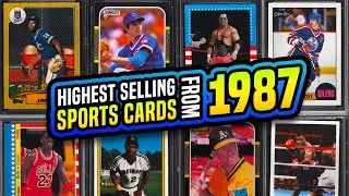 TOP 20 Most Valuable Sports Cards from 1987 recently sold baseball, basketball, football cards!