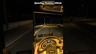 DAF XF 530hp Speeding Violation 25Km/h 😩loss 1160 #ets2 #simulator #ytshorts #viral #4k