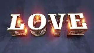 Cinema 4D Tutorial - Advanced Gold Grid Text