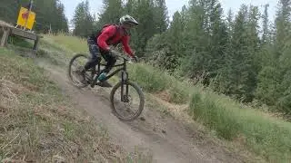 Mountain Biking 8 12 22 Fernie DH Park Drop