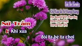 Karaoke Khi Xưa Ta Bé Bang Bang | Rock | Tone Nữ Trầm (G#m,Tp:150) | Quốc Dân Karaoke
