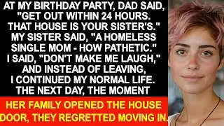 At my birthday party, my father said, 