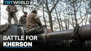 Ukrainian and Russian forces exchange fire near Kherson