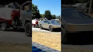 Tesla Cybertruck 2025 | Practical Real Life Use Case | Water Spraying