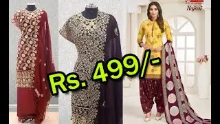 Buy Online Budget Daily Wear Cotton Dress Material, Cash on Deliver, Free Shipping Available