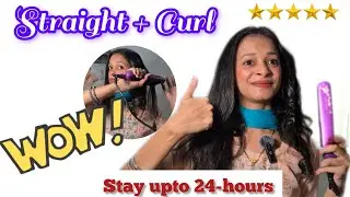 Philips BHS526 Hair Straightener | Easy Curl Using Flat Iron | Review + Demo | 