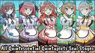 All Quintessential Quintuplets Event Seal Stages Defeated | Yo-kai Watch Puni Puni