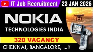 IT JOB | NOKIA Technologies Company Job at Chennai Bangalore | Freshers | 18 JAN 2026 | in Tamil