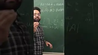 Basic Definition of adjoint of a Matrix | Diagonals | #shorts | Sanchit Sir | UTM | subscribe chanel
