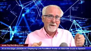 AI on the Edge LESSON 44: Displaying Live MediaPipe FaceMesh Avatar on SSD1306 OLED in OpenCV