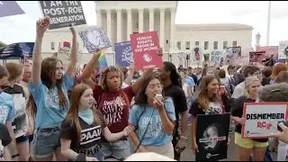 LIVE: Protests at Supreme Court After Roe v Wade Overturned