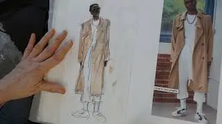 Rough Sketch: Mens Trench