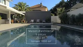 Maison d’architecte ⋅ 5 pièces ⋅ 202 m² ⋅ terrain 1 000 m² ⋅ piscine