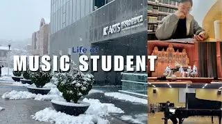 Realistic life of a music student? #piano #music #vlog #korea #studyabroad