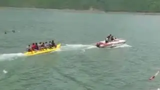Amazing banana ride in tehri lake