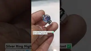 Silver High Finishing Customized Ring With Ceylon Neelam || PAUL GEMS 💎 High Quality Ring Finishing