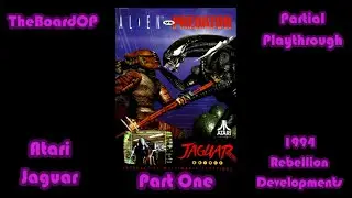 Alien vs Predator Jaguar Part 1: Colonial Marine (1994 Atari Jaguar) - TheBoardOP Casual Playthrough
