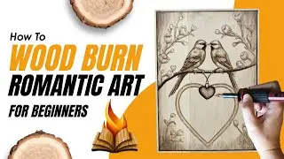 How to Wood Burn Romantic Art | Livestream Highlights