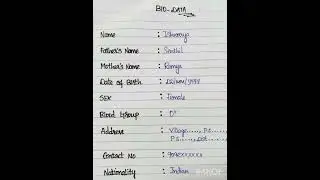 #biodata how to write bio data