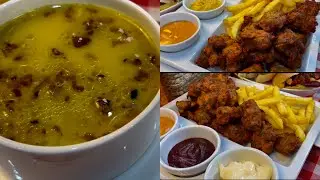 اسرع والذ وجبة لكل الاوقات كور دجاح تاندوري مقلي/شوربة العدس الفلاحية