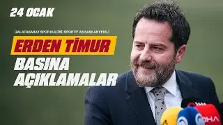 🔴 Galatasaray Sportif A.Ş. Başkanvekili Erden Timur, gündeme dair açıklamalarda bulundu