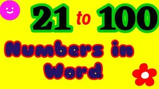 Numbers in word 21 to 100 | Class 2 Mathematics | English Medium | 21 to 100 number