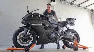 Yamaha R7 + Dynamoto Stands | Game-Changer for Small Garages! Motorcycle Stand Review