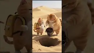 [SmartPaws Comedy] &ndash; vacation to the desert #aihewan #cartoon #aianimalworld #animation #aipets