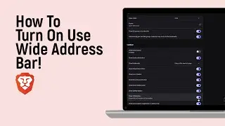 How to Turn On Use Wide Address Bar on Brave [easy]