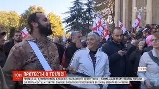 У Грузії демонстранти намагаються змусити владу провести дострокові парламентські вибори