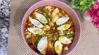 Machli ke sath Anda gajar Matar🫛Ek baar ye anokhe tareeke se zaroor banayen😋#seafood 