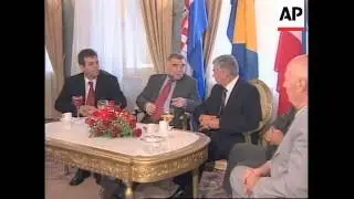 Historic summit between Bosnia, Croatia, Yugoslavia