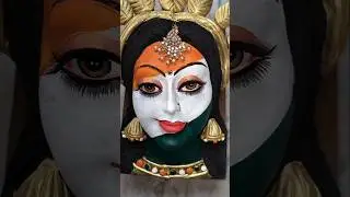 Bharat Mata 🇮🇳 Face Painting || 🥰 Happy Republic Day #bharatmata #idol #clay #trending #shorts