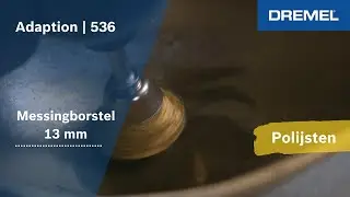 Dremel 536JA, Komvormige messingborstel met werkdiameter van 13 mm voor polijsten en reinigen